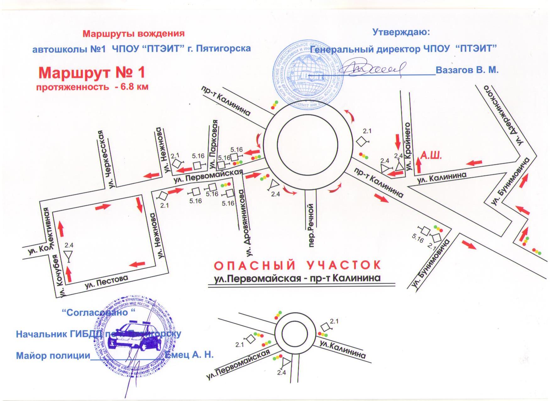 Построение маршрута на автомобиле